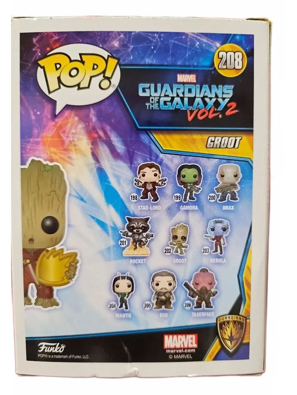 Funko Pop! Marvel Guardians of the Galaxy Vol. 2 Groot Vinyl Bobble-Head #208